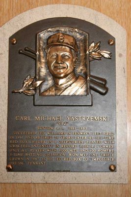 Carl Yastremski's  Plaque