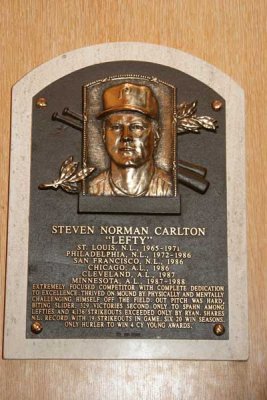 Steve Carlton's  Plaque