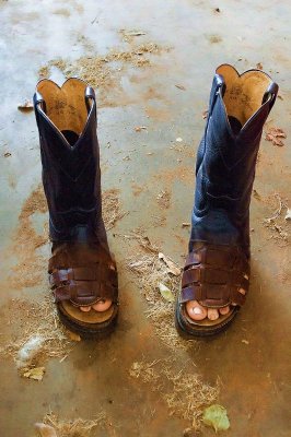 Roman Sandal Cowboy Boots