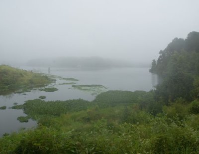 Early morning fog at Lake Raven