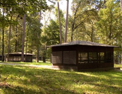 Screened Shelters at Huntville State Park
