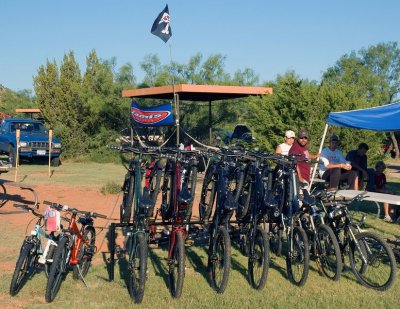 Bike Rack at Juniper Camp