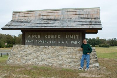 Bill at Lake Somerville State Park Birch Creek Unit