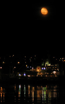 Moon over Coast Guard