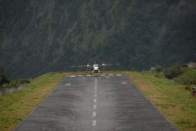 Landing at Lukla
