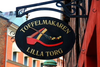 Signboard in Lilla Torg