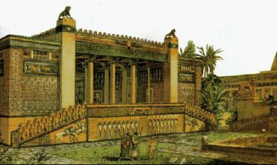 The palace built by  Darius I.