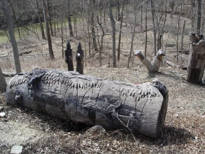 The gnomes were busy carving