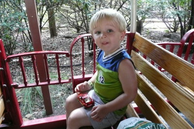 The train - Dalton's favorite!