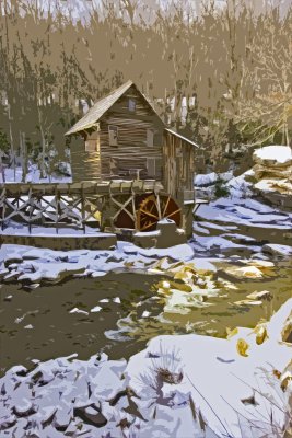 BABCOCK GRIST MILL WINTER 