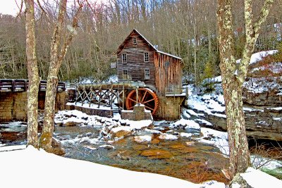  BABCOCK GRIST MILL -WINTER 