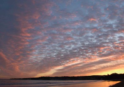 sunset over swanage