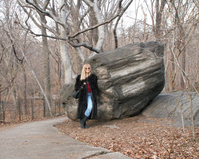 Me in Central Park, photo by Dick Wright