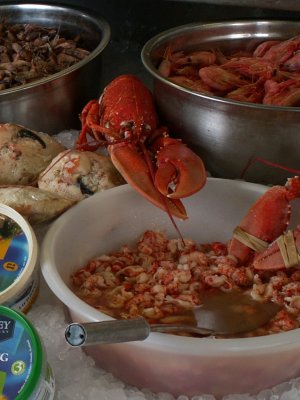 May 11 -- Lots of places to buy fresh fish by the beach