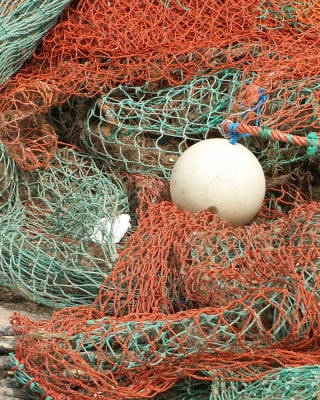 May 11 -- Fishermen's nets on the wharf