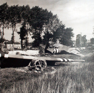 Pegasus Bridge Museum photo of the Horsa Gliders