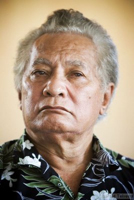 Aliki Faipule Kolouei O'Brien, the head of state of the island group Tokelau
