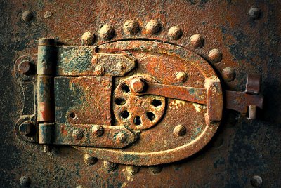 Rusty boiler door  ~