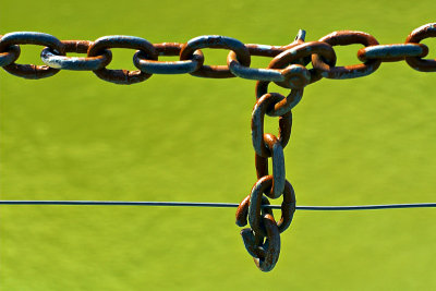 Chain and wire