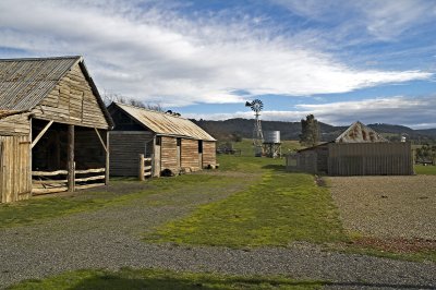 Barns and windmill