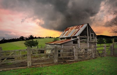 Farm shack Sunset ~