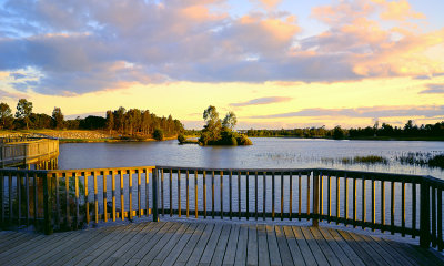 Lake Guyatt at dusk ~