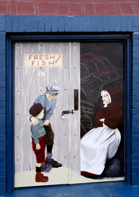 Mural on Warehouse door ~
