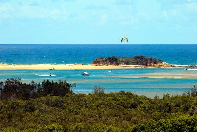 kite sailing on the Sunshine Coast