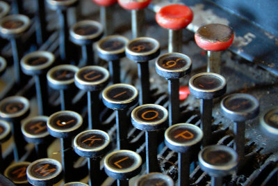 Old typewriter keys ~
