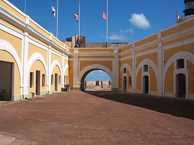 courtyard, El Morro fortress