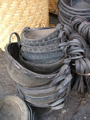 baskets made of car tires