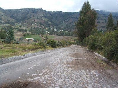 back roads west of Saquisili