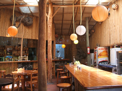 restaurant interior, Puerto Ayora