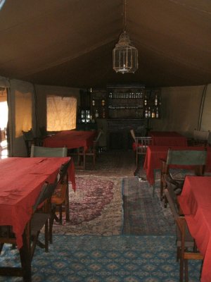 dining tent, Ronjo tented camp