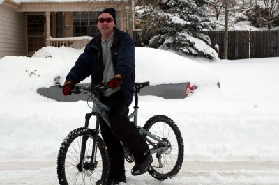 Mountain Biking in the Snow