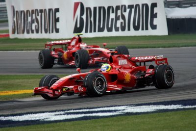 Massa and Raikkonen