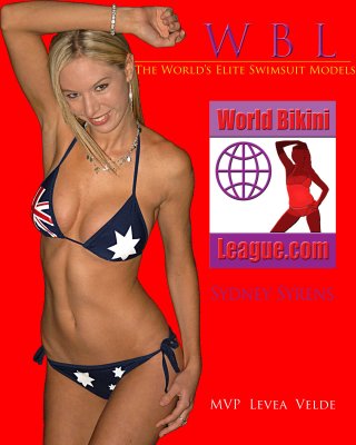  WML Model Levea Velde Poster  Captain Sydney Syrens Australia