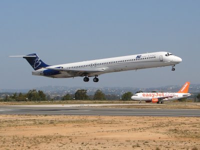 Aircrafts at Faro International Airport, Portugal