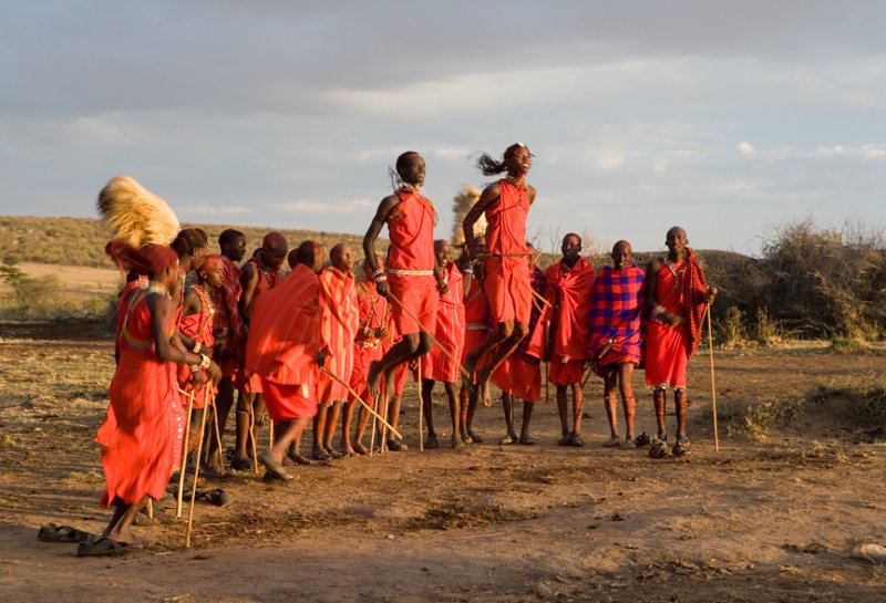 Traditional men ritual dance