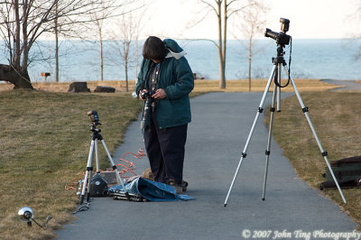 1003.jpg - Preparing to photograph woodcocks