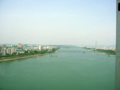 Yanggakdo International Hotel, view from my room 1