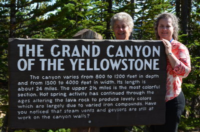 Mom and daughter trip out to Yellowstone!