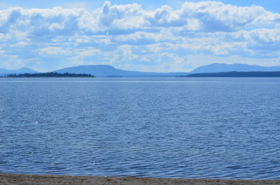 The view from the Yellowstone Lake Lodge