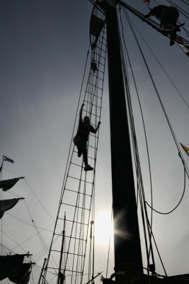Climbing the Rigging