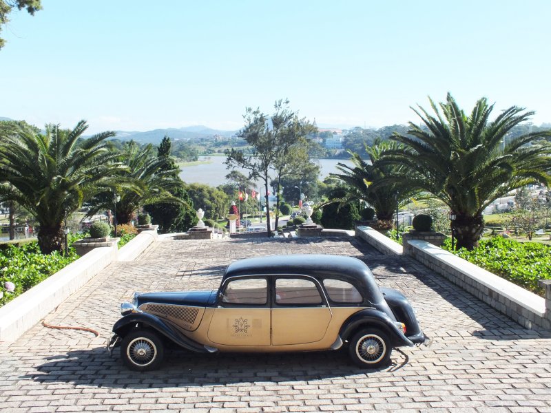 Xuan Huong lake seen from Dalat Palace hotel