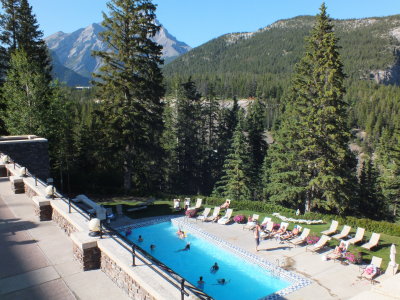 The hotel's swimming pool