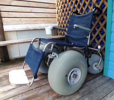 The wheelchair for the beach