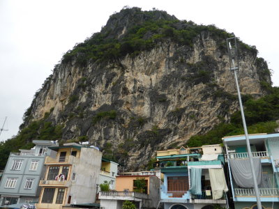 The cliff side of Bai Tho Mountain