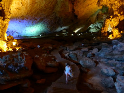 Inside the grotto