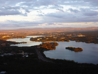 Canberra in the twilight